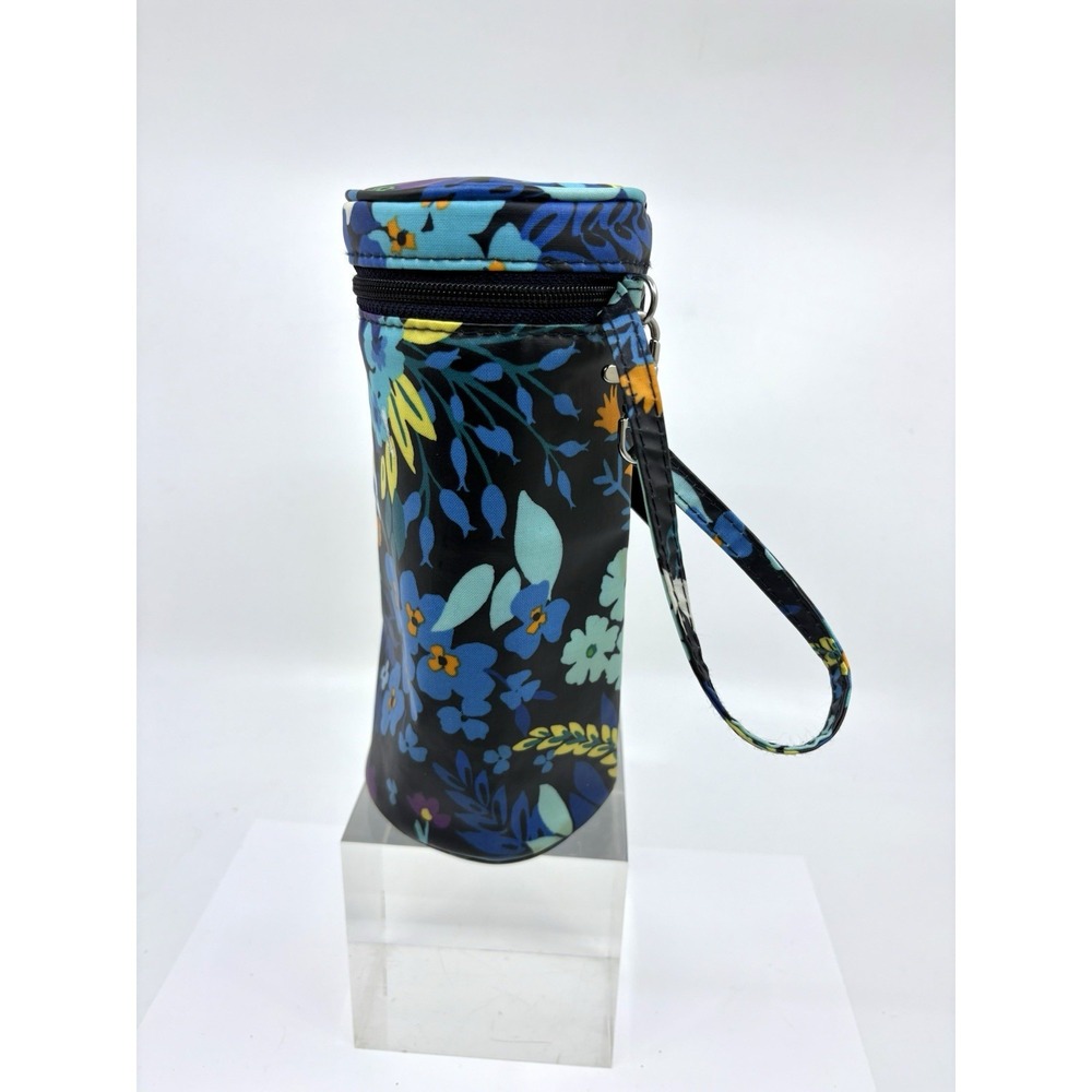 Vera Bradley Insulated Water Baby Bottle Travel Caddy Wristlet Midnight Read